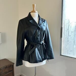 Vintage Wilson leather black leather Jacket